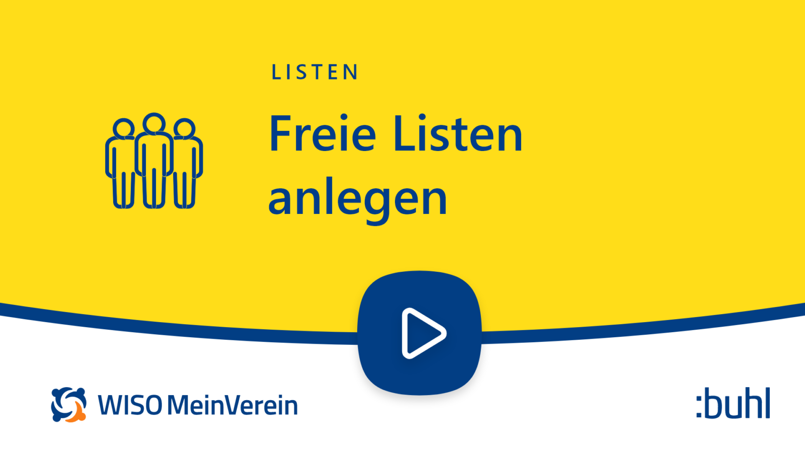 Vorschaubild MeinVerein Youtube Tutorial Freie Listen