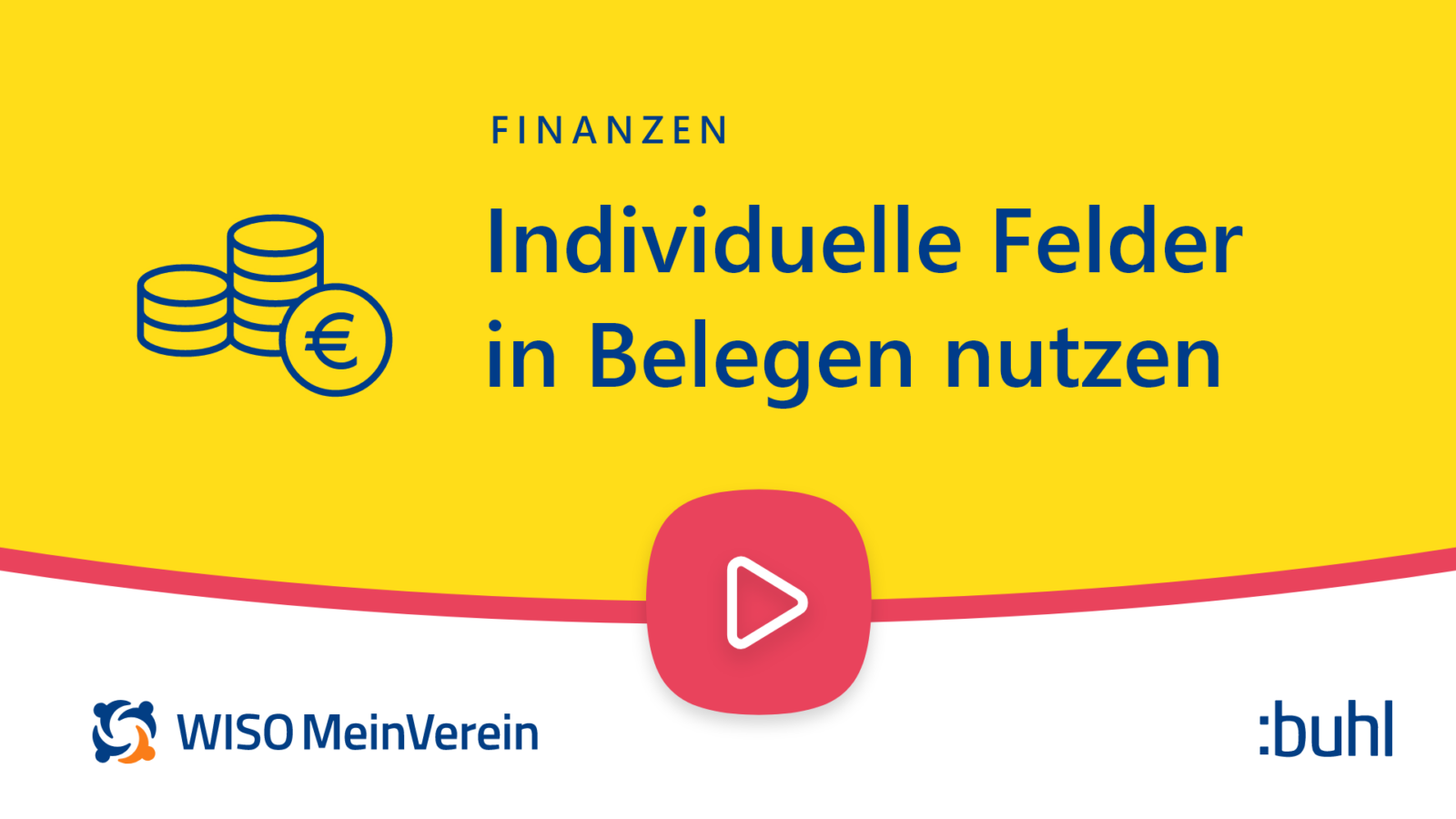 Vorschaubild MeinVerein Youtube Tutorial Individuelle Felder in Belegen nutzen