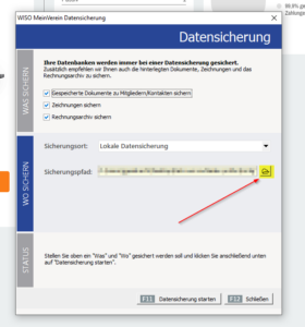 Zielpfad auswaehlen